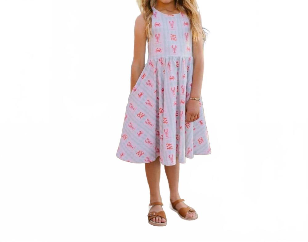 NEW OLLIE JAY girls sofia dress in le crustace